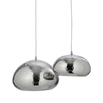 Lampa wisząca Reno srebrna chrom 30cm